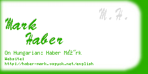 mark haber business card